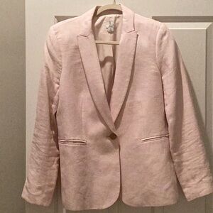 Pink linen blazer JCrew Factory